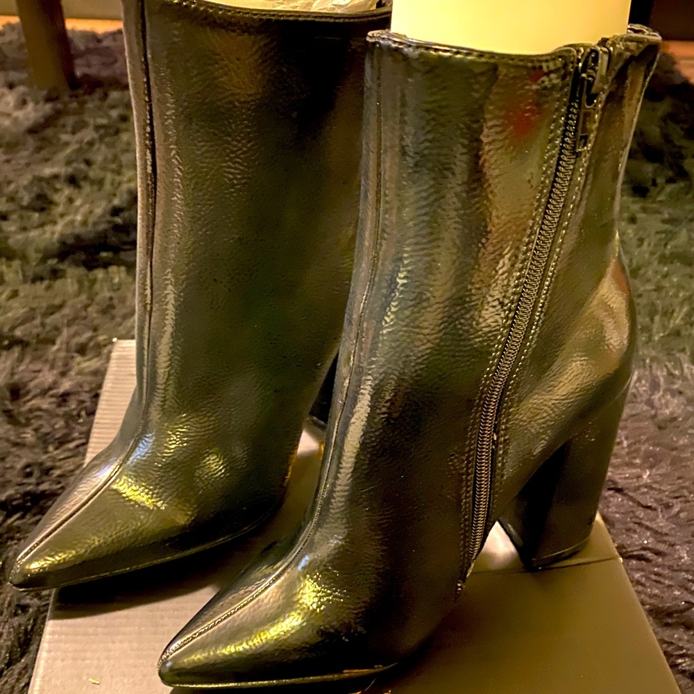 New Black Heeled Boots